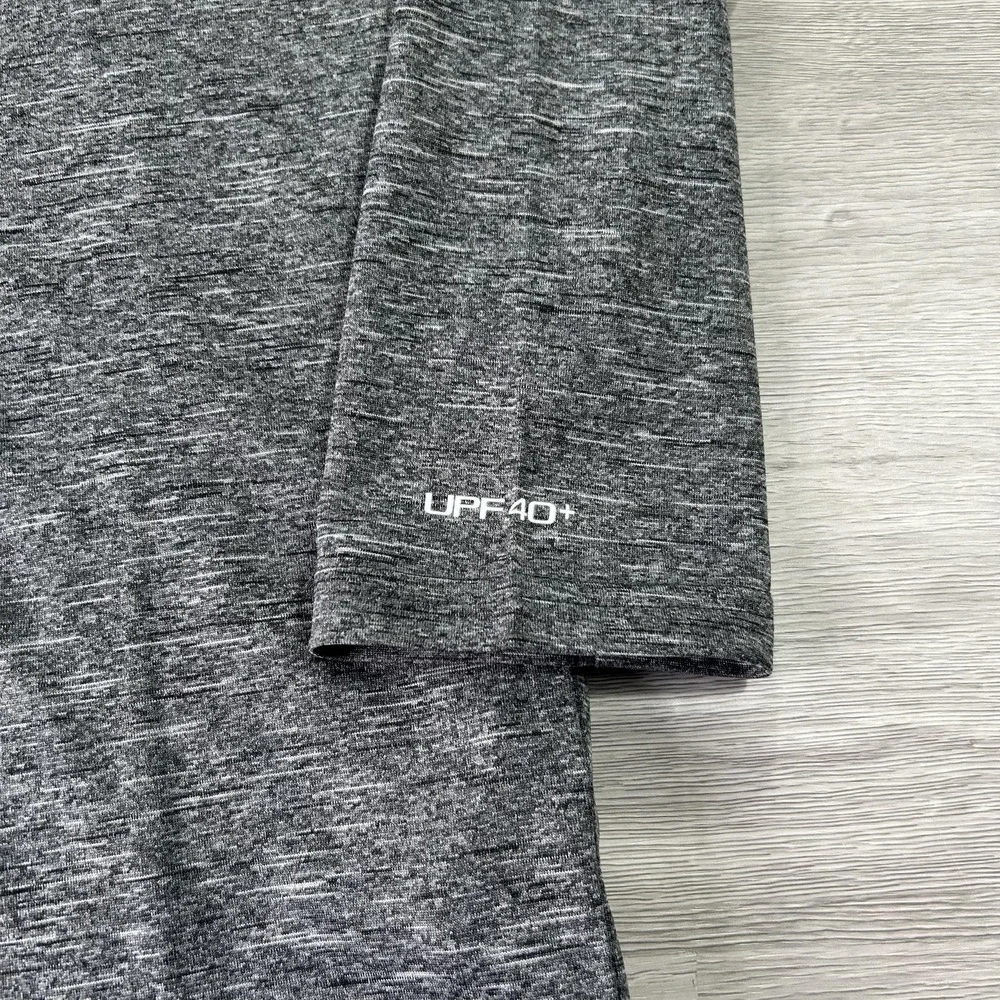 NEW Nike Swim Hooded Rash Guard Mens Small Gray Dri-FIT Long Sleeve NESSB669-001